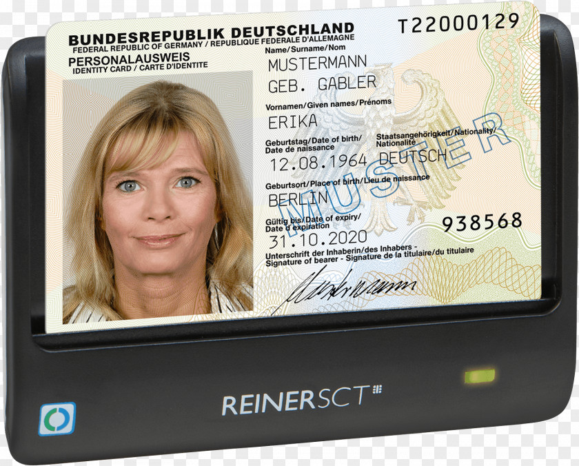 Rfid Card Identity Document Germany Citizenship Passport PNG