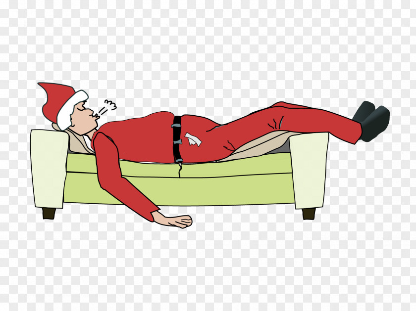 Santa Snoring Claus Christmas Sleep Clip Art PNG