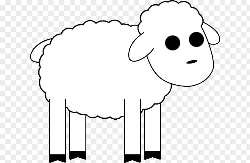 Sheep Breeders Face Line Art PNG