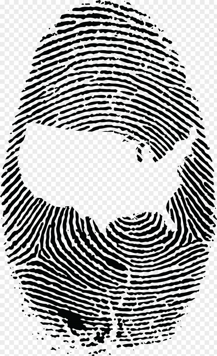 Vector Fingerprint Spiral Clip Art PNG