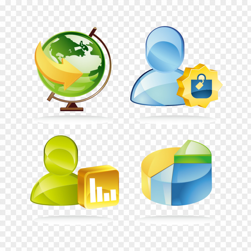 Earth And People Solid Geometry Logo Circle Icon PNG