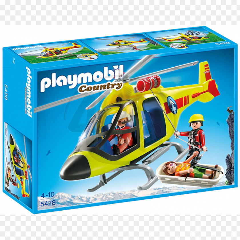 Helicopter Amazon.com Playmobil Mountain Rescue Toy PNG