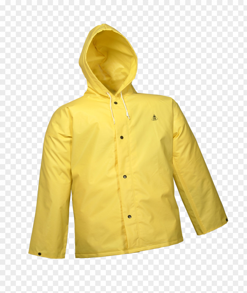 Jacket Raincoat Yellow Natural Rubber PNG