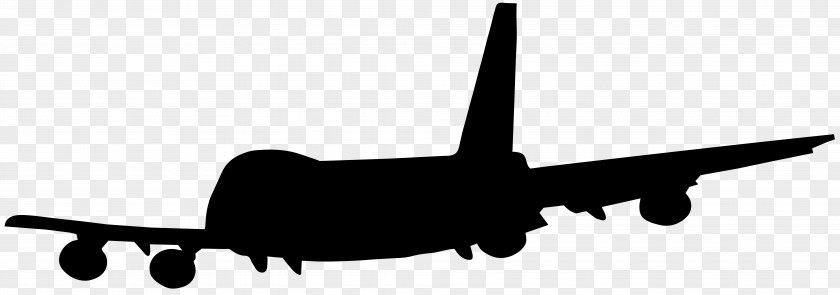 Airplane Silhouette Clip Art Image Aircraft Flight PNG