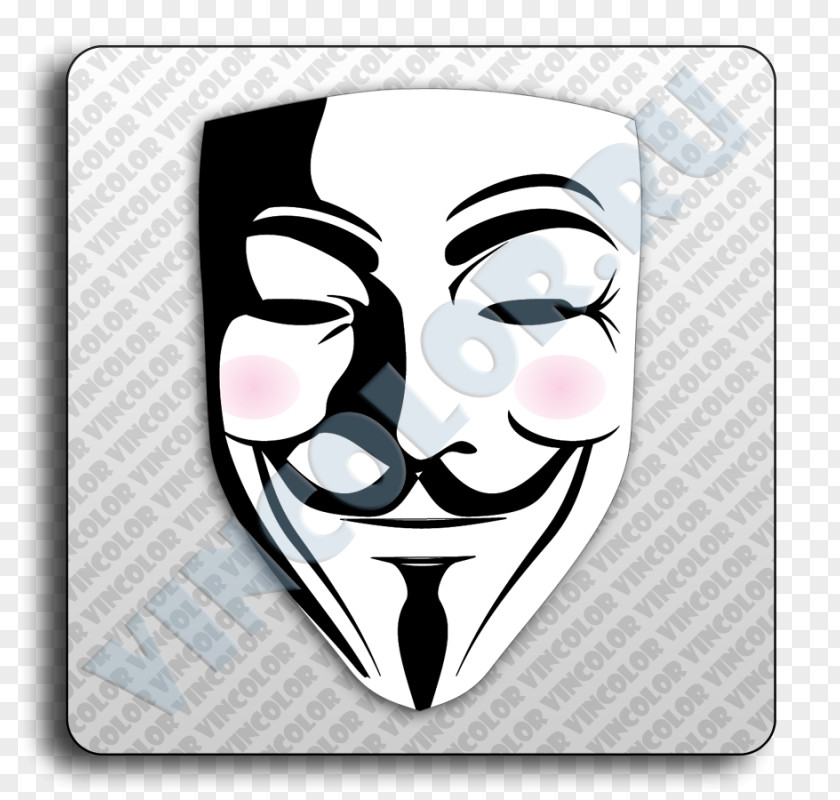 Mask Decal Bumper Sticker Guy Fawkes PNG