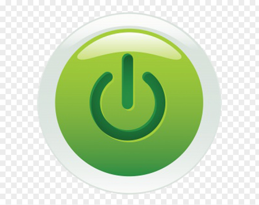 Green Button Push-button Booting Icon PNG
