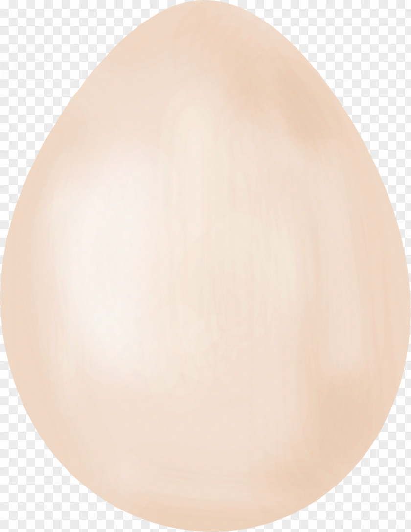 Peach Oval Egg Cartoon PNG