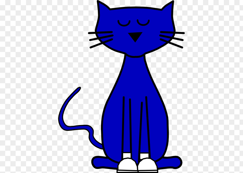 Pete's Cliparts Pete The Cat Kitten Blue Clip Art PNG