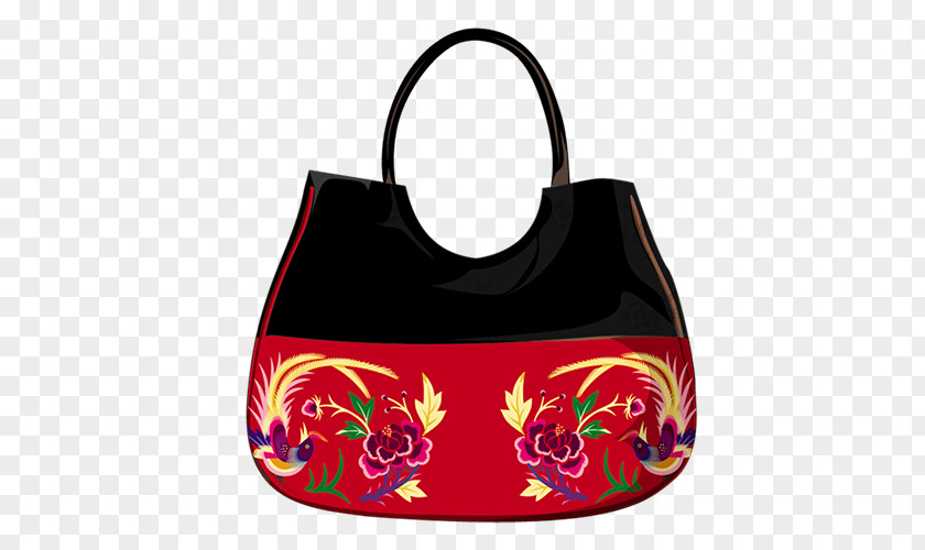 Chinese Wind Patterns Show Tote Bag Chinoiserie PNG