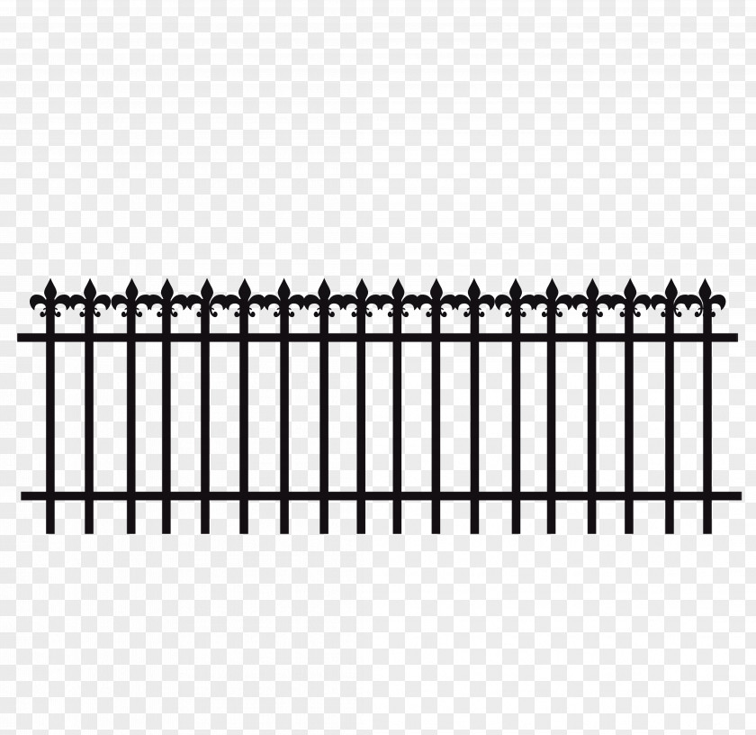 Iron Fence Railing Wall PNG