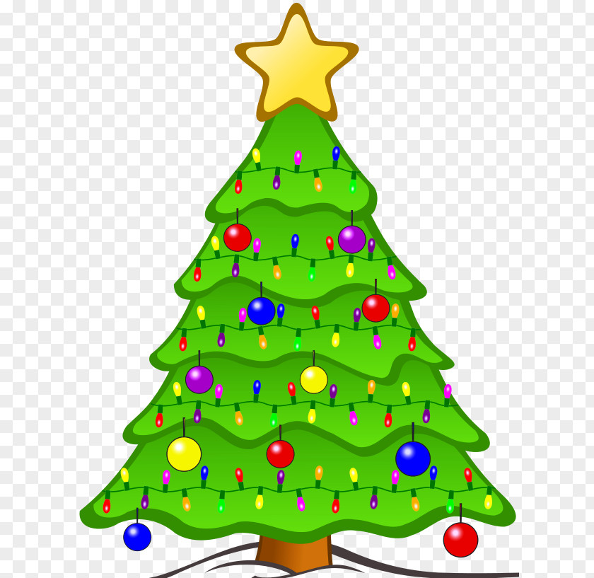 Christmas Tree Singing Carol Clip Art PNG