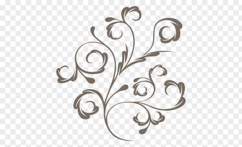 Decorative Flower Vine Desktop Wallpaper PNG