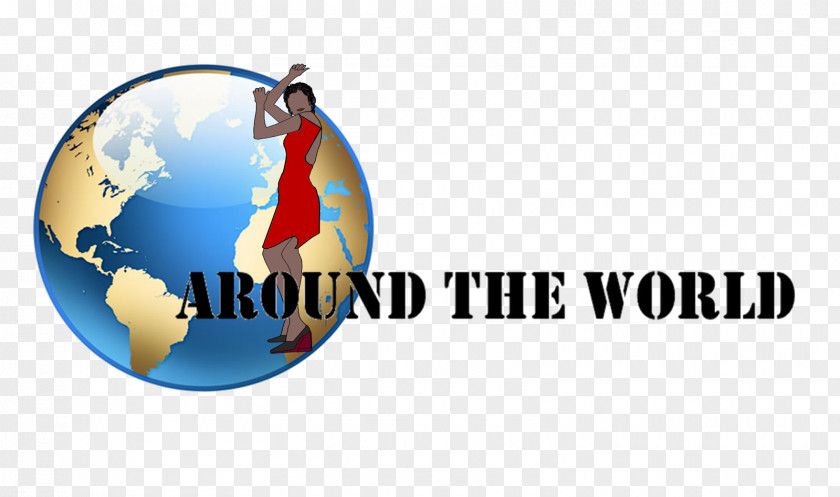 Globe World Logo Brand Douchegordijn PNG