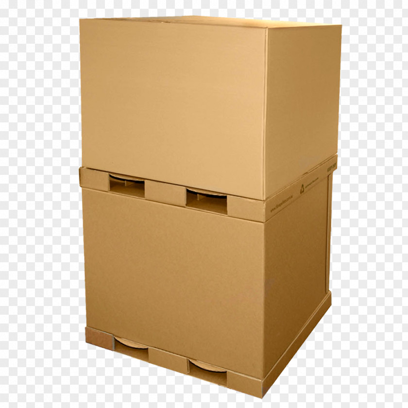 High Grade Packing Box Cardboard Pallet Crate Corrugated Fiberboard PNG