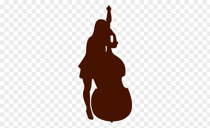 Bass Silhouette Double Guitar Musical Instruments PNG
