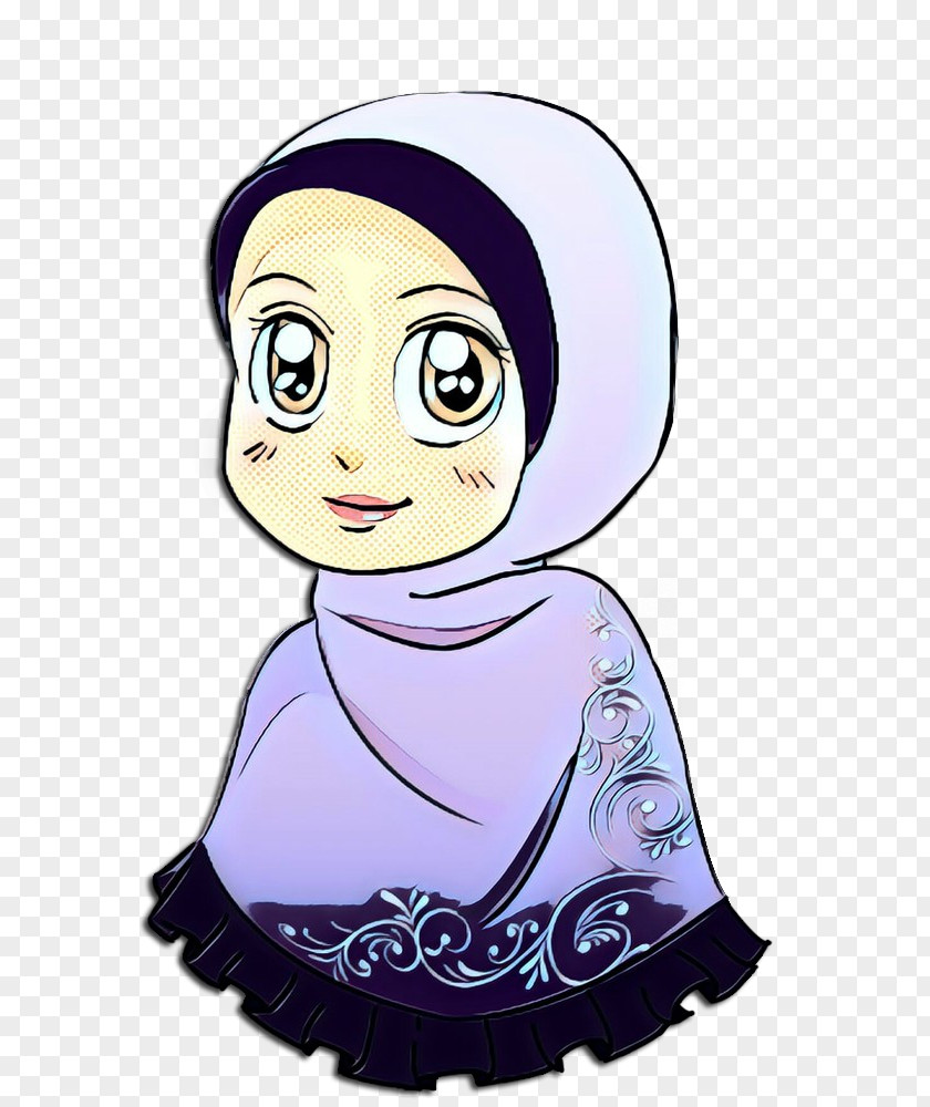 Cheek Child Hijab Cartoon PNG