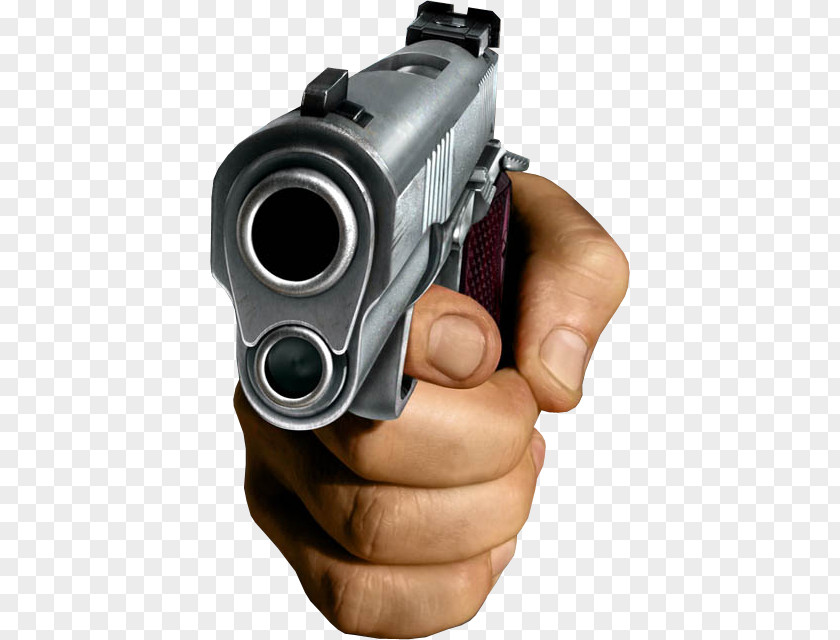 Firearm Rifle Pistol Handgun PNG Handgun, hand holding a gun, gray semi-automatic pistol clipart PNG