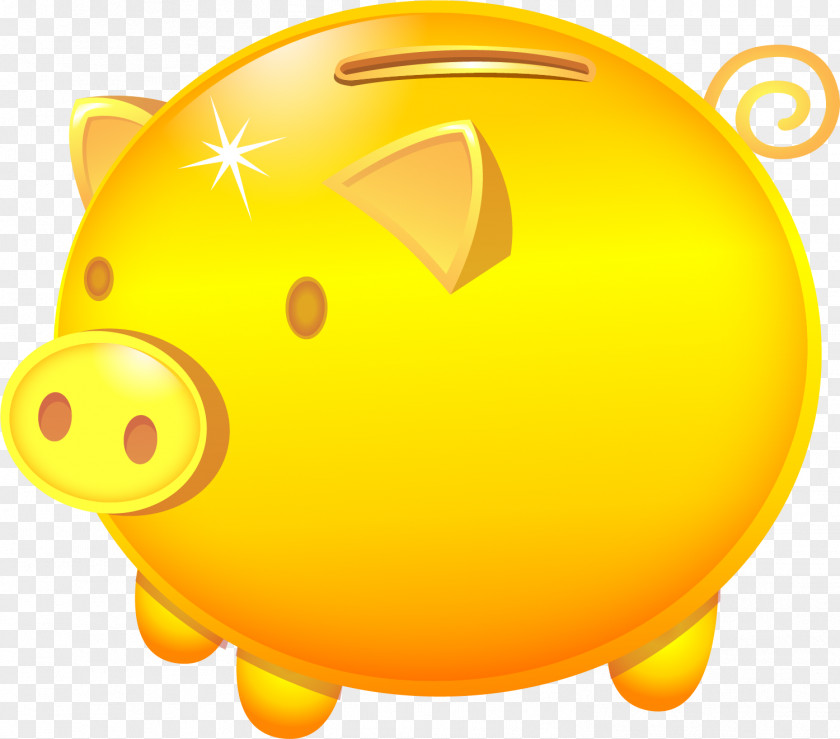 Hand Painted Piggy Bank Domestic Pig Money PNG