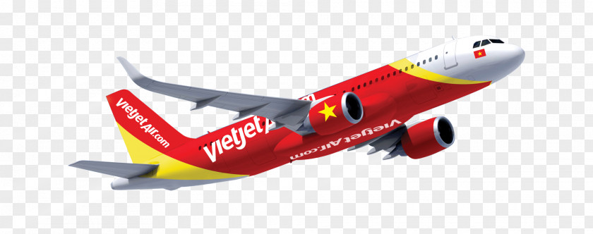 Red Flying Aircraft Ho Chi Minh City Hanoi Airplane VietJet Low-cost Carrier PNG