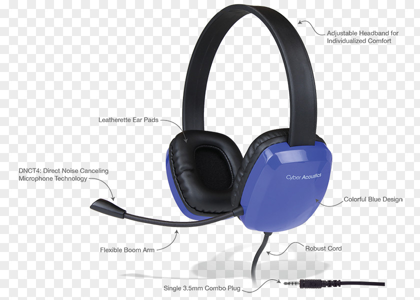 Awesome Gaming Headset Blue Headphones Microphone Acoustics Stereophonic Sound PNG