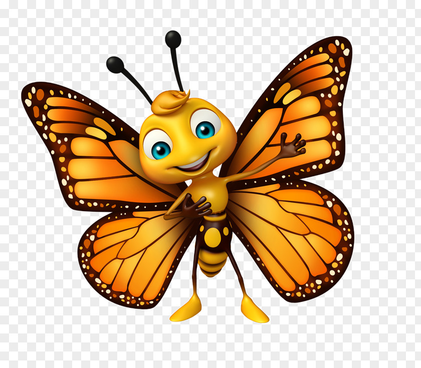 Cute Butterfly Stock Photography Cartoon PNG