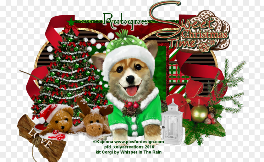 Puppy Dog Breed Love Christmas Ornament PNG