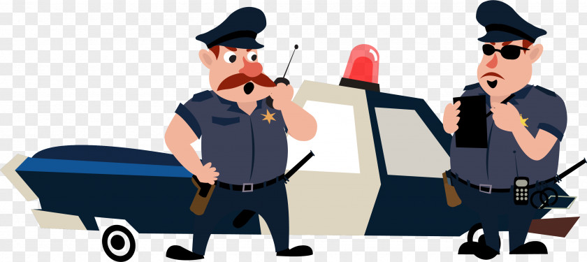 A Police Officer Handling Case Car Icon PNG