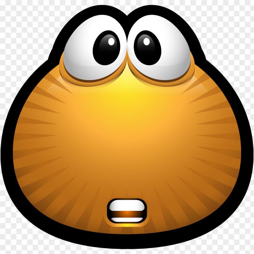 Brown Monsters 09 Emoticon Smiley Yellow Beak PNG