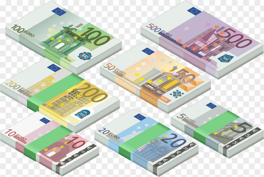 Euro Banknotes 100 Note 500 20 PNG