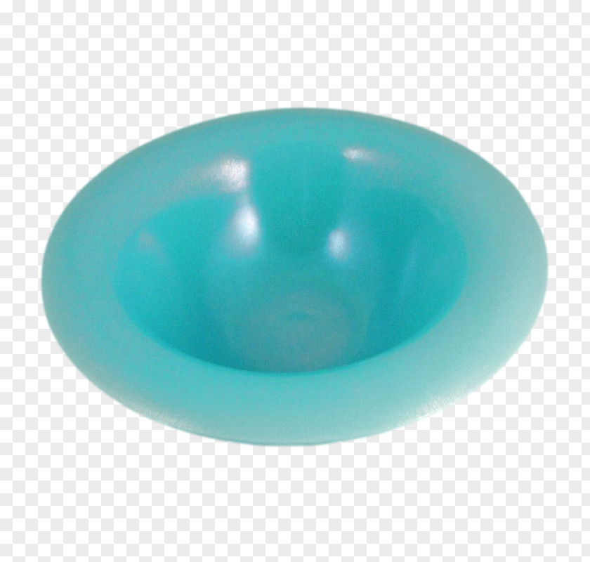 Glass Bowl Blue Plastic Saucer PNG