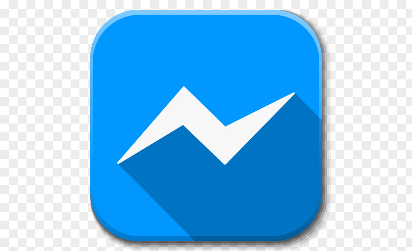 Apps Facebook Messenger Blue Angle Area Symbol PNG