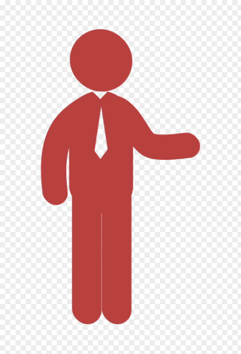 Business Man Pointing To His Left Icon Human Pictos PNG
