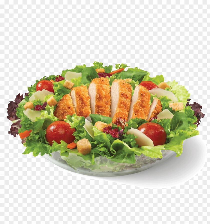 Crispy Chicken Caesar Salad Caprese Food PNG