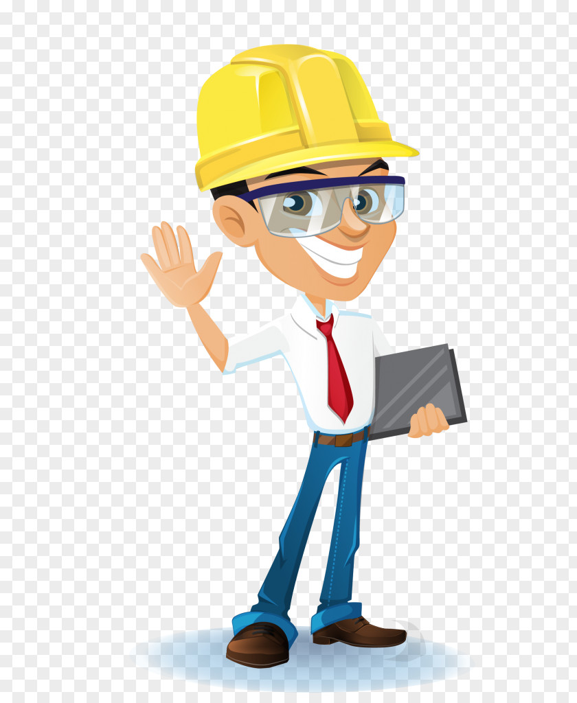 Fashion Accessory Gesture Cartoon Construction Worker Hard Hat Engineer Finger PNG