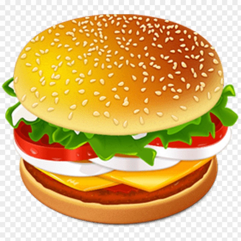 Fastfood Hamburger Cheeseburger Veggie Burger French Fries Chicken Sandwich PNG