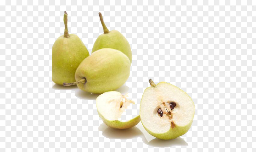 Organic Green Korla Pear Pyrus Nivalis Food PNG