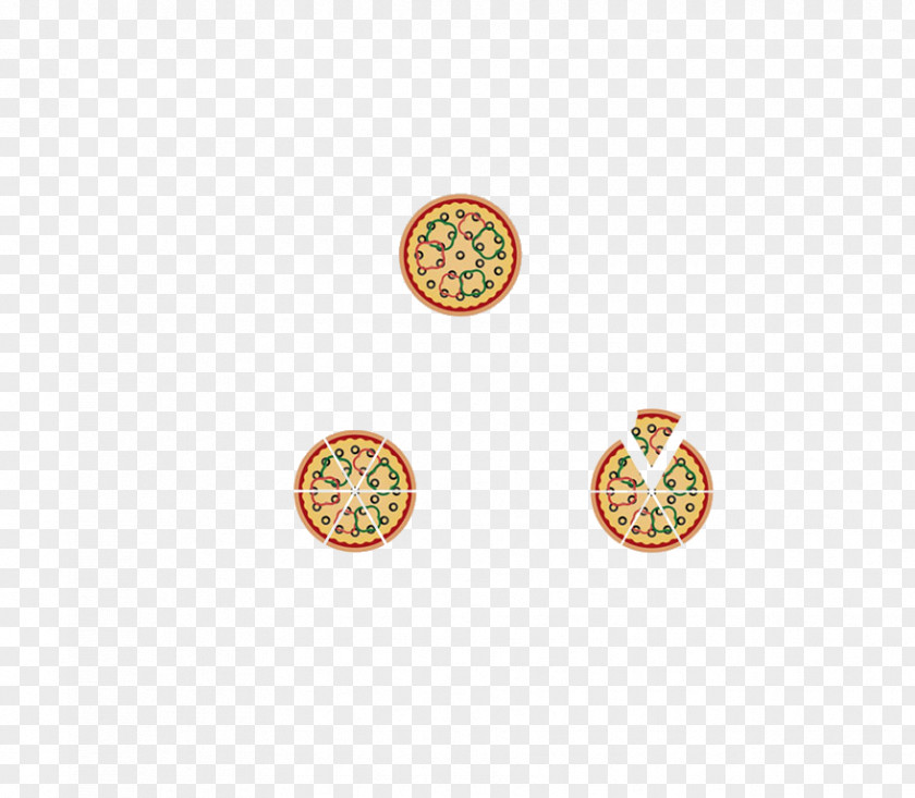 Pizza Circle Pattern PNG