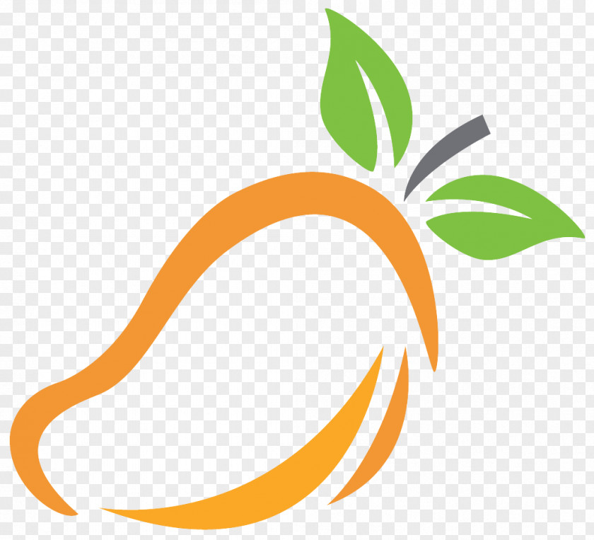 Plant Logo Orange PNG