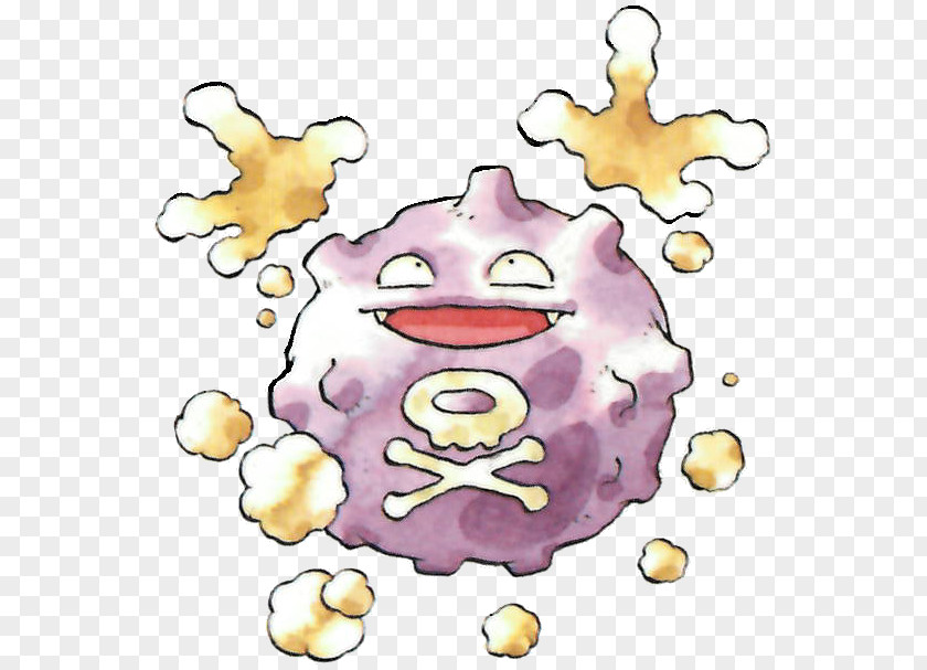 Pokémon Red And Blue Yellow Gold Silver Koffing Art PNG