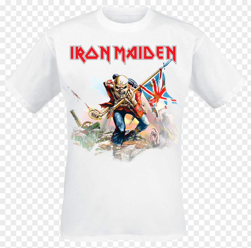 T-shirt Long-sleeved Iron Maiden The Trooper (Live Long Beach Arena) PNG