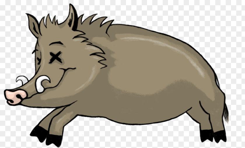 Wildlife Suidae Pig Cartoon PNG