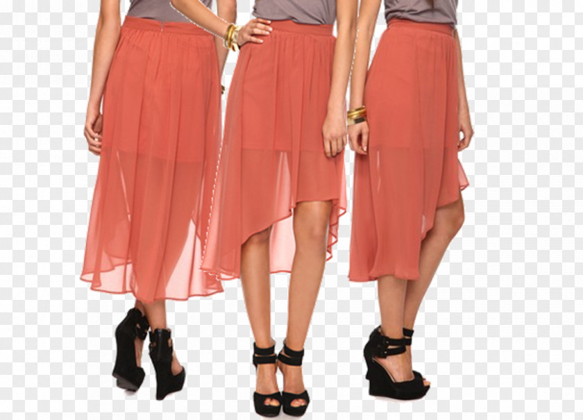 Dress Skirt Waist Pink M PNG