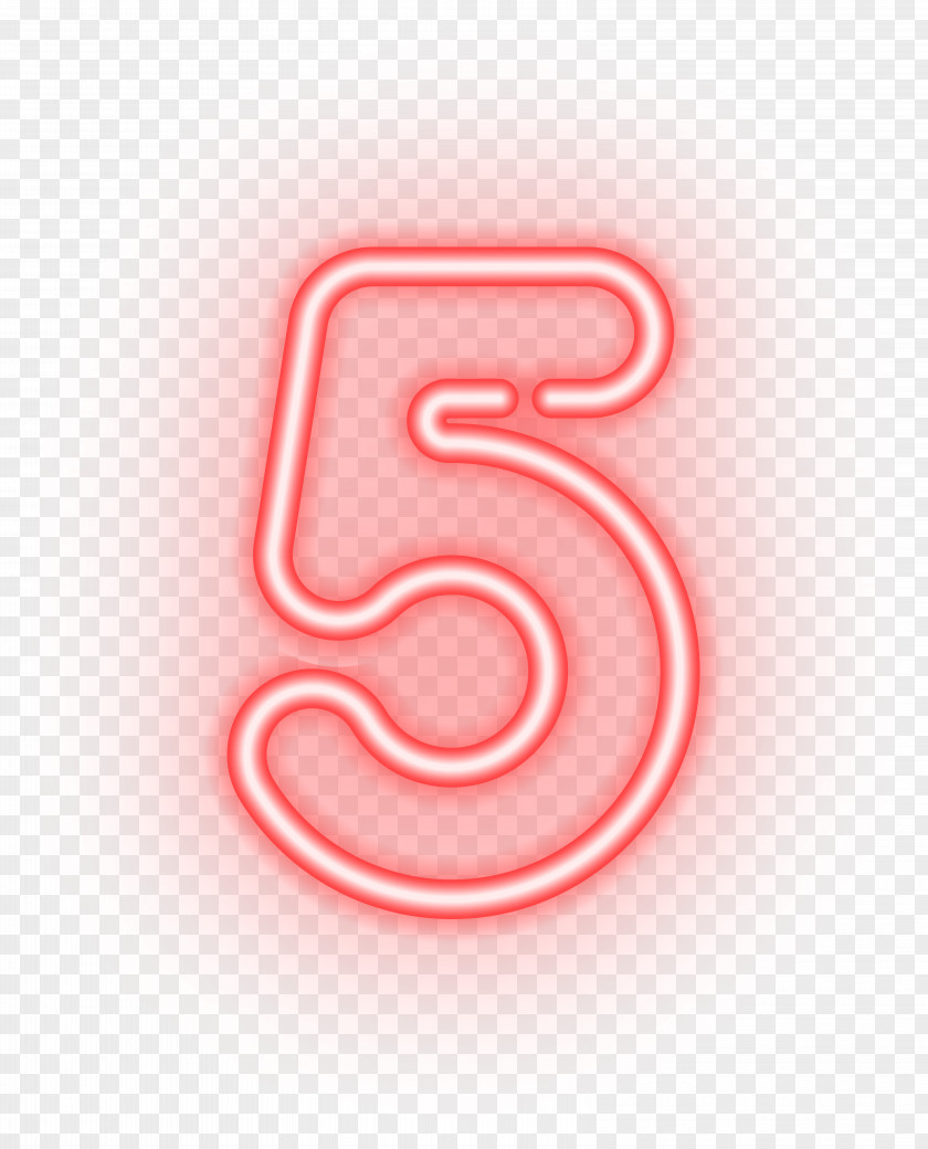 Five Number Clip Art PNG