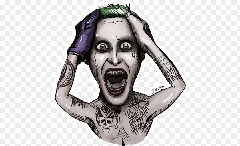 Joker Suicide Squad Telegram Sticker YouTube PNG