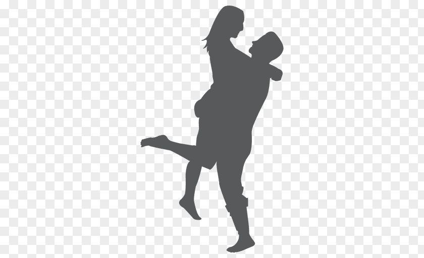 Love Couple Drawing Silhouette PNG