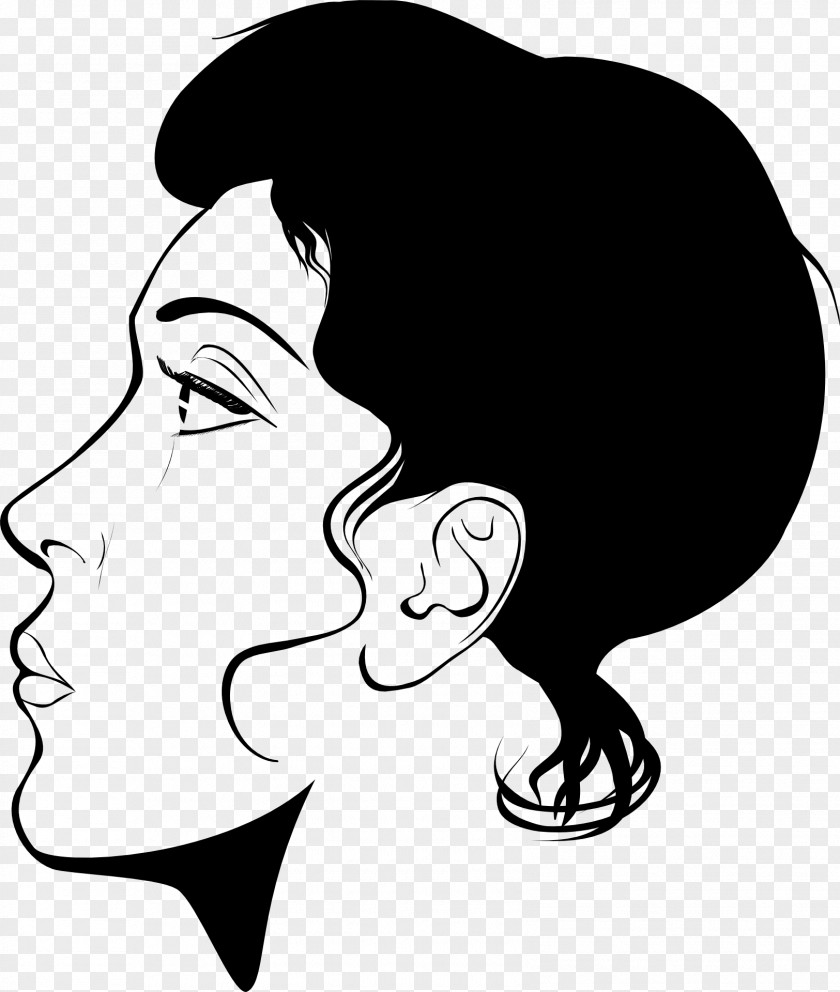 Woman Portrait Drawing Clip Art PNG