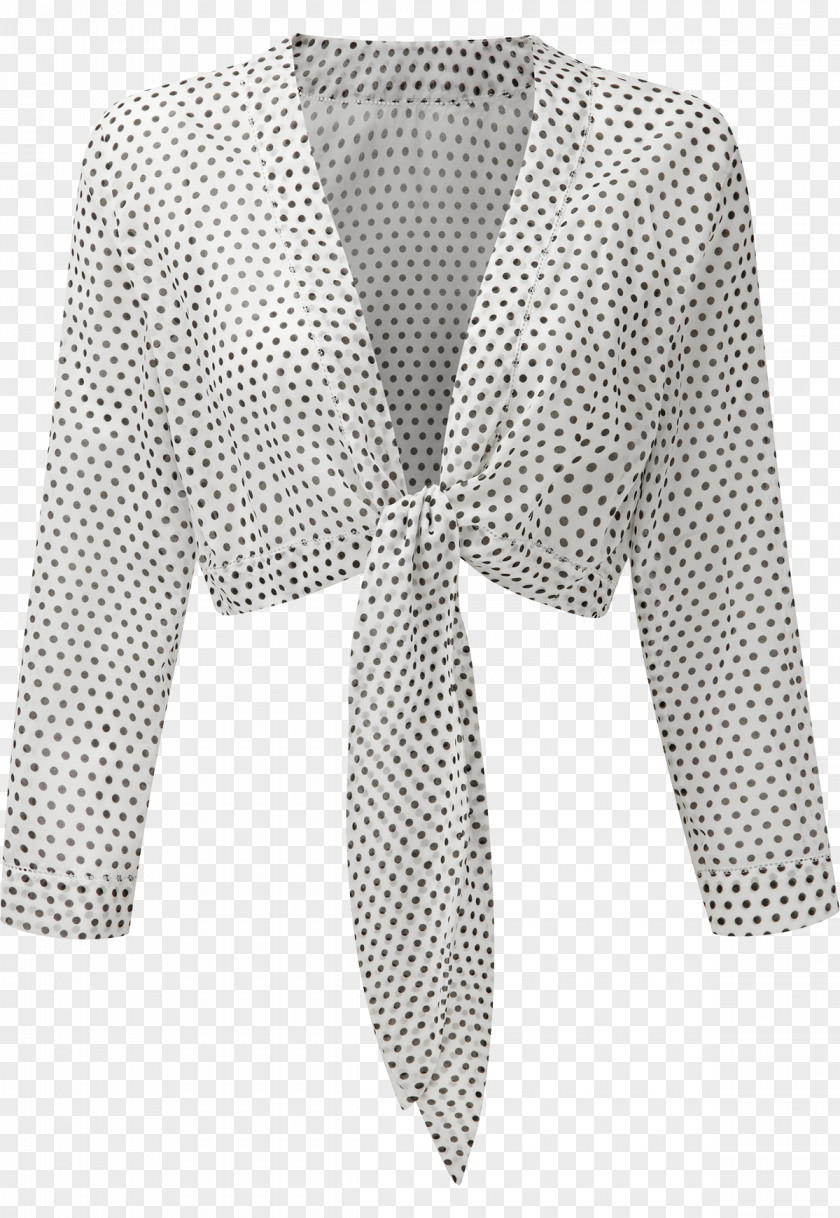 Bezel Blouse Polka Dot Necktie Shirt Clothing PNG