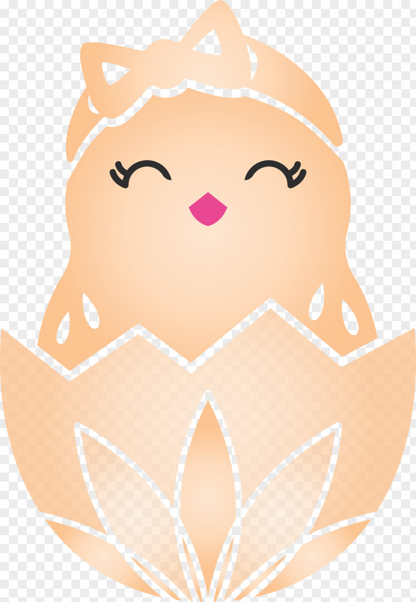 Chick In Eggshell Easter Day Adorable PNG