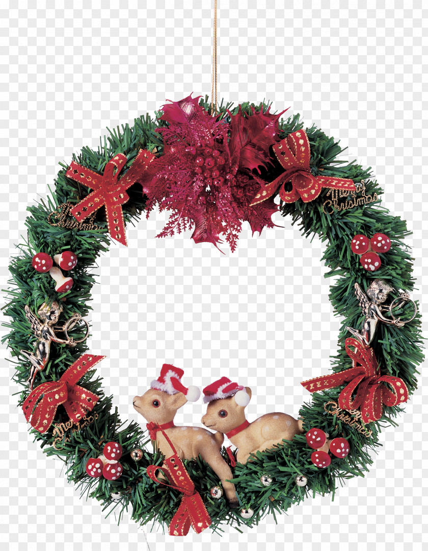 Christmas Ornament Wreath Garland Ded Moroz PNG