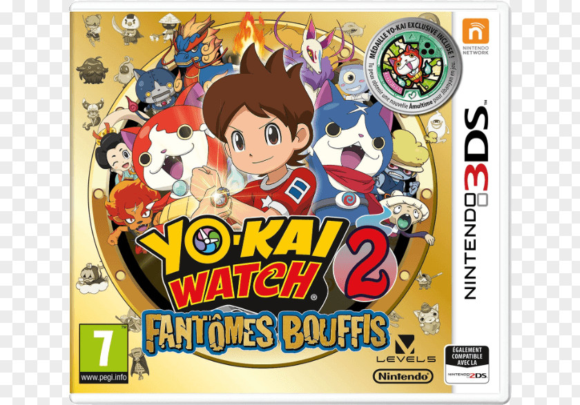 Nintendo Yo-kai Watch 2 3DS Jibanyan Video Game PNG